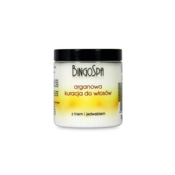 .BINGOSPA Arganowa kuracja do włosów z lnem i jedwabiem 250g .